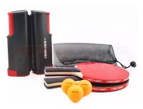 Kit 2 Raquetes Tenis De Mesa Profissional Ping Pong Rede